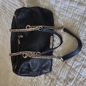 Leather satchel bag